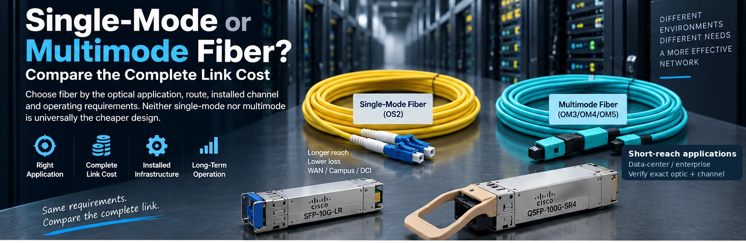 Single-Mode or Multimode Fiber? Compare the Complete Link Cost